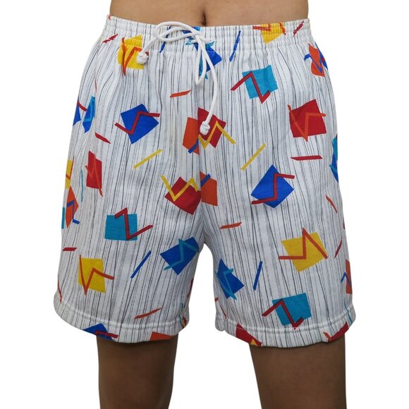 Action Pants - Vintage 90s Action Geometric Pattern Shorts